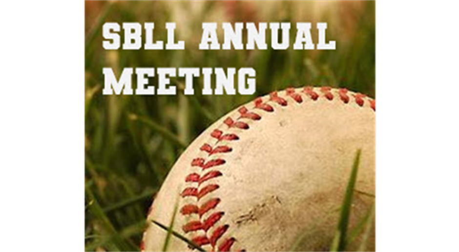 SBLL Annual Meeting October 16, 2024 7:30pm